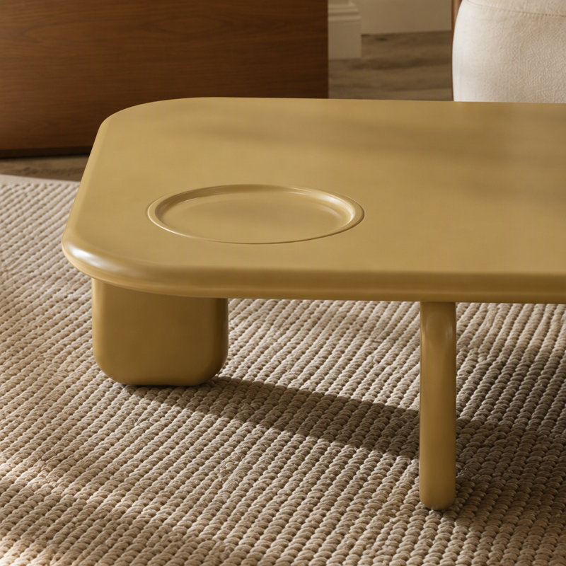 Joane Yellowish Brown High Gloss Coffee Table