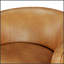 Fauteuil pivotant demi-tonneau en similicuir Maisy-55967285