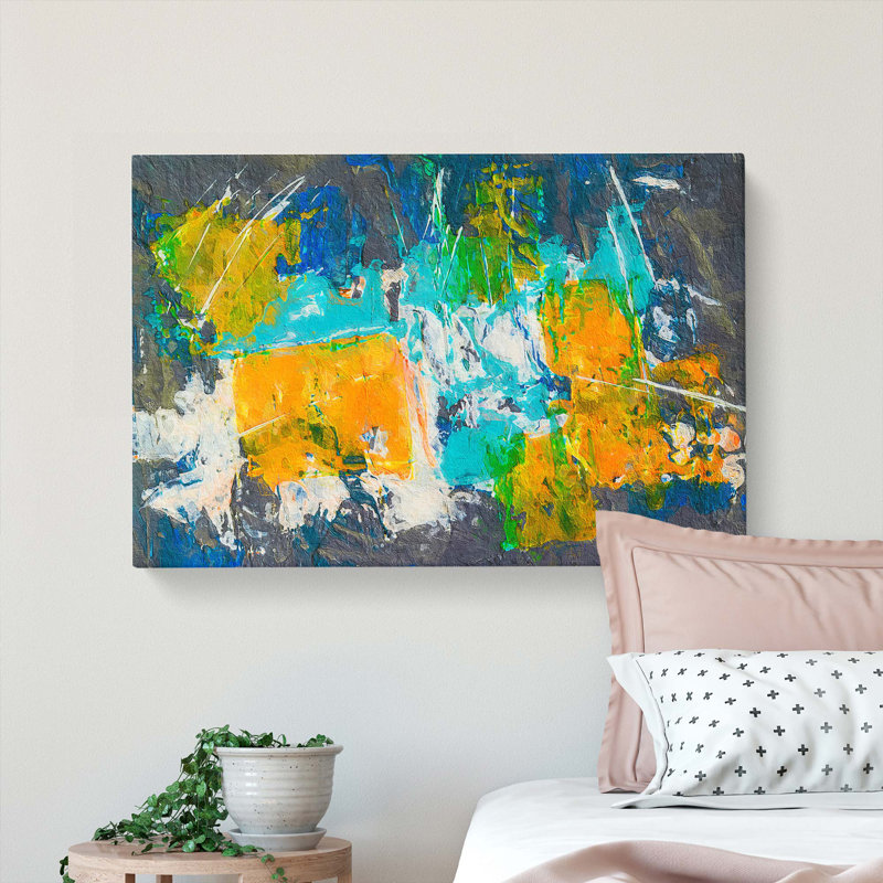 Abstract Art Painting Vol.23 - Wrapped Canvas, 40cm H x 60cm W x 3cm D