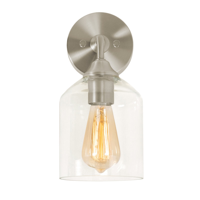 Raissa Armed Sconce, Satin Nickel