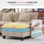 Canapé modulaire de 118 po avec rangement, canapé-lit Comfy Cloud avec repose-pieds et coussins décoratifs, canapé-lit modulaire en chenille à assise profonde pour salon, chambre à coucher-98460713