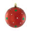 Boules de Noël rayées et à pois incassables - 3 po (76 mm) - 48 carats