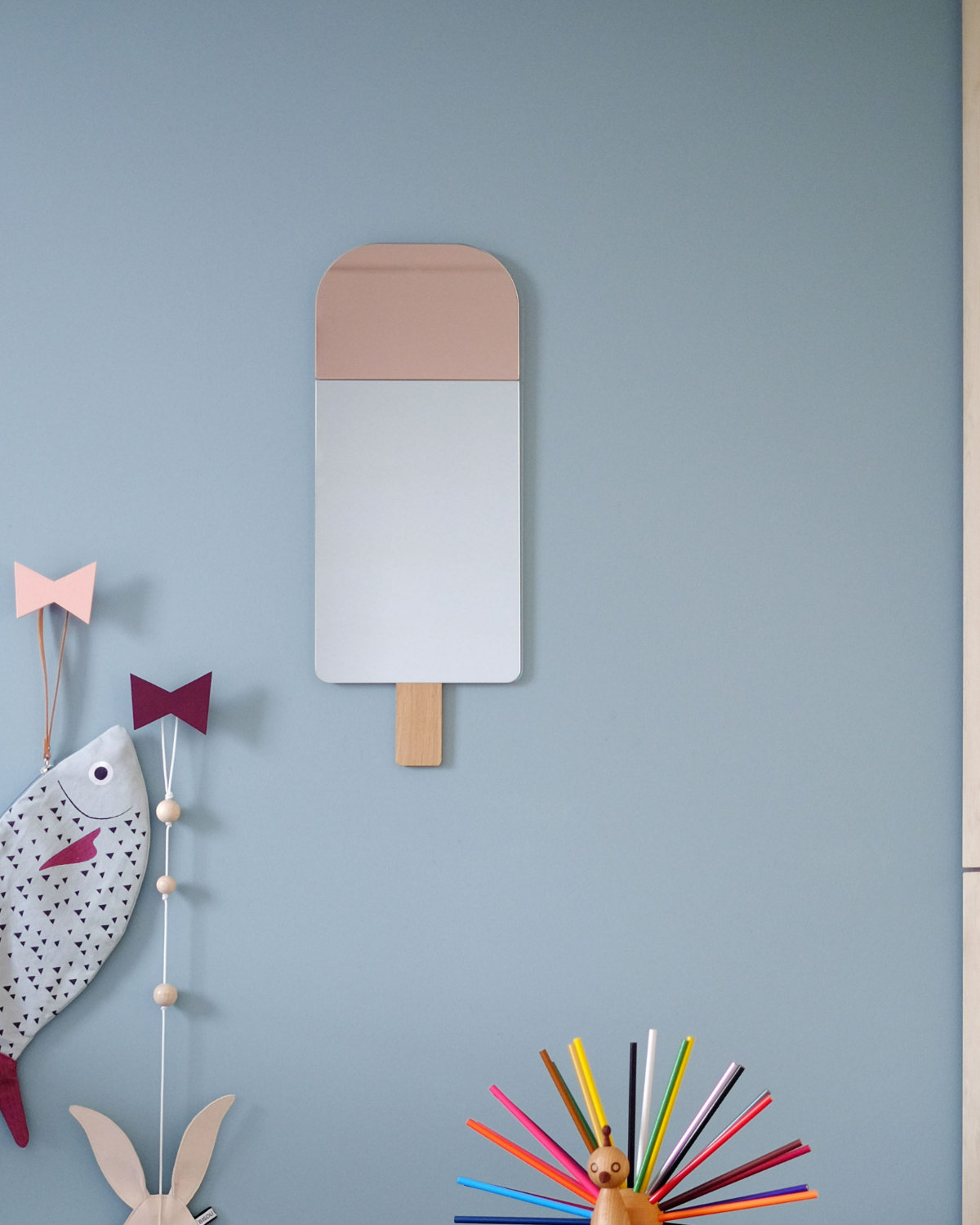 Accent Mirror, Rose