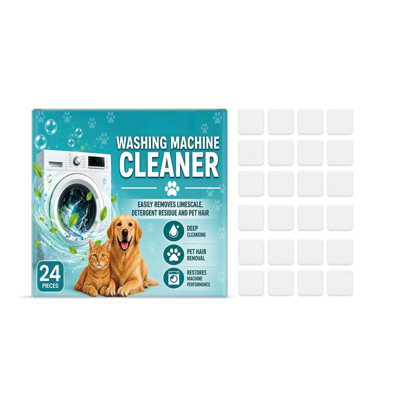 Laundry Deodorizing Cleaning Tablets 24 PCS Laundry Stain And Odor Remover Cleaning Tablets