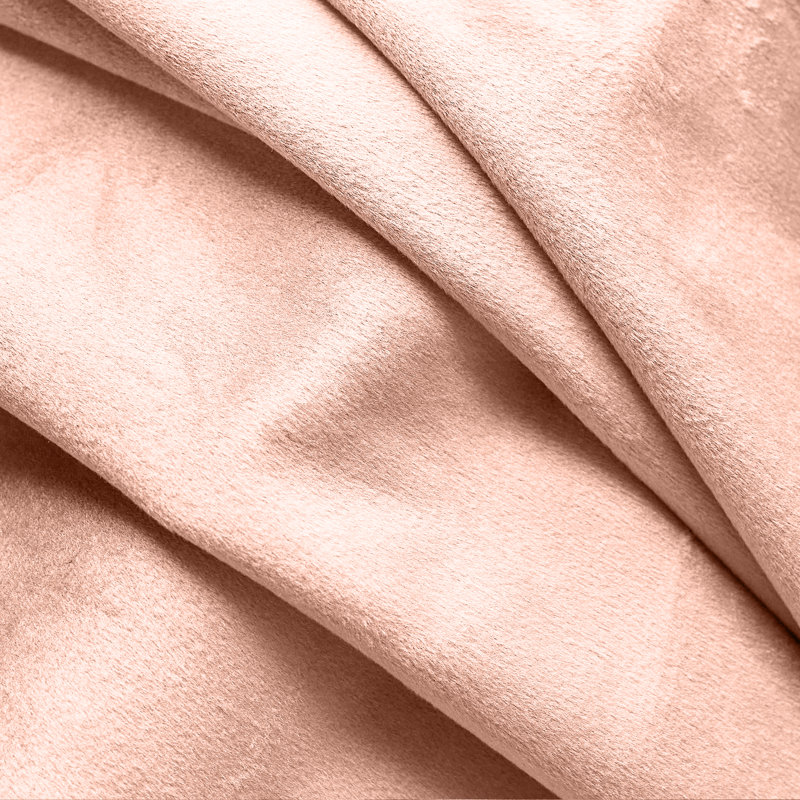 Deavion Velvet Solid Color Metal Grommets Room Darkening Curtain Panels, 52" W x 108" L, Blush