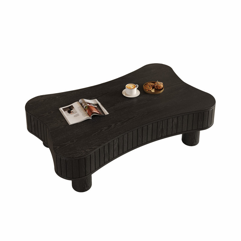 Table basse à plateau relevable, Noir