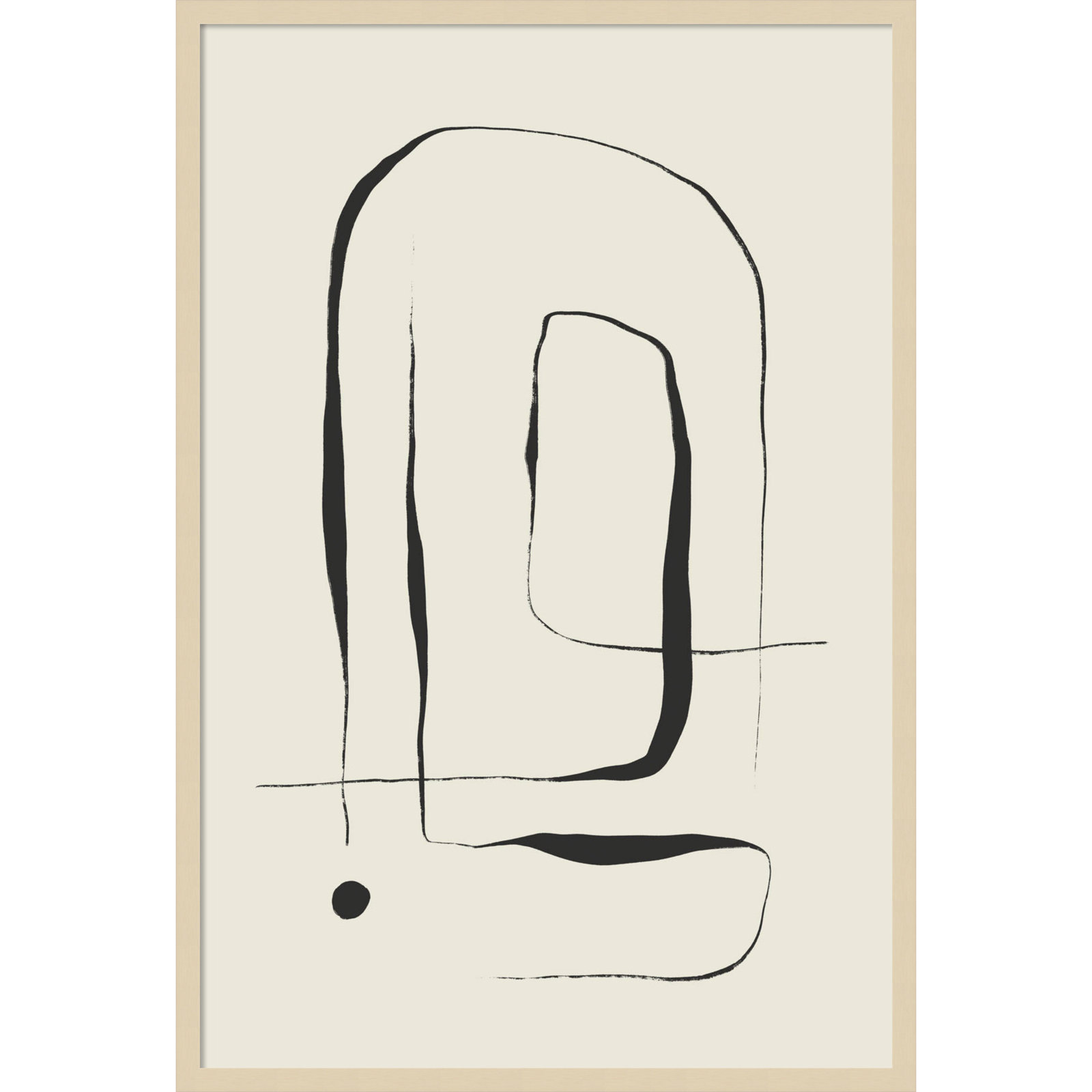 Galya "The Point No. 2" Print by Treechild, Brown, 41" H x 28" W