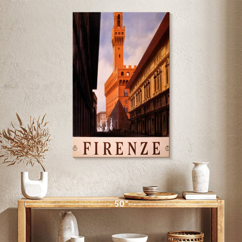 Aime See Firenze Wall Sign, 39" H x 26" W