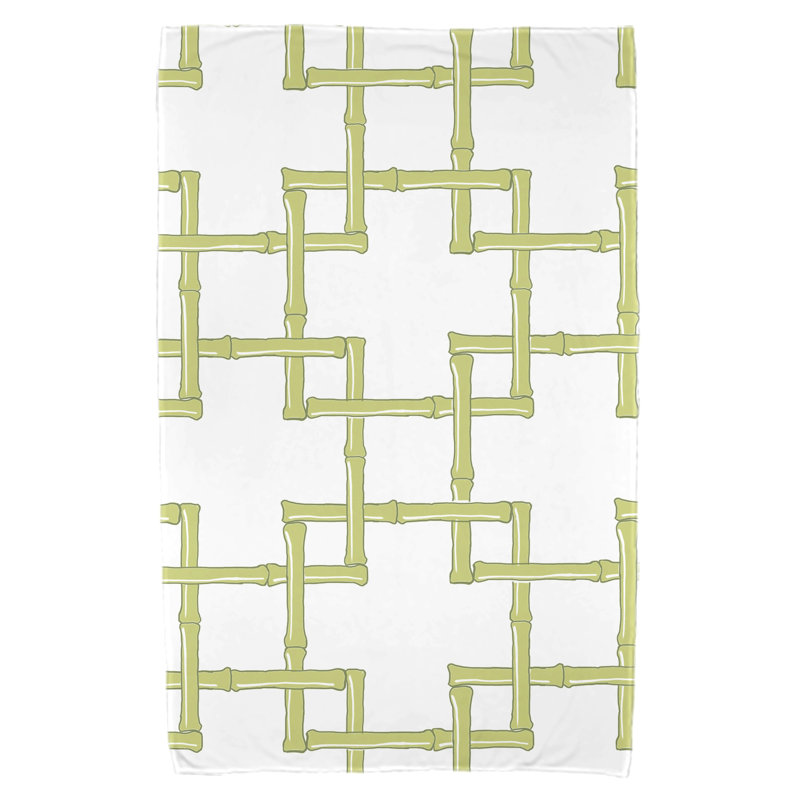 Serviette de plage en bambou en microfibre Pelican Bay, Vert