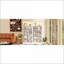 Bibliothèque moderne à 5 niveaux avec tablettes réglables et amp; Lumière DEL | Beige + jaune moutarde | Bois massif et panneau de fibres à densité moyenne-246186701-246186699