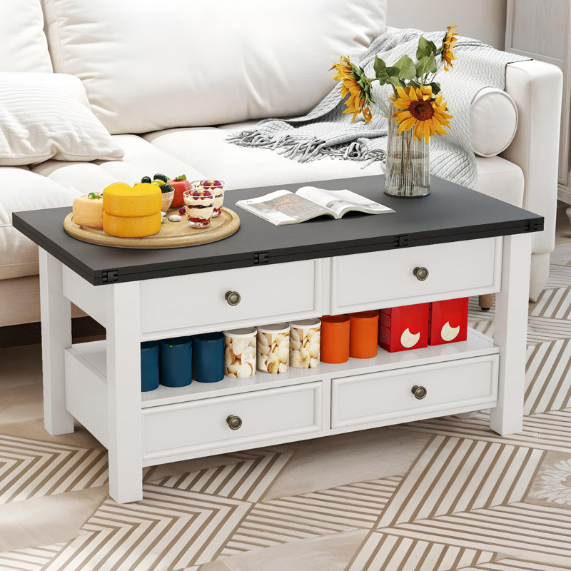 Table basse à plateau relevable