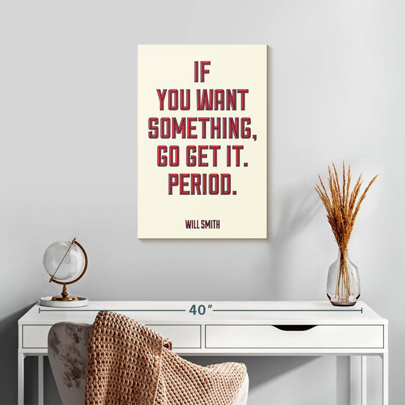 Will Smith, typographie de motivation, H 24 po x l 16 po