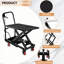 Table élévatrice à ciseaux hydraulique 300 lb / 500 lb avec hauteur réglable jusqu'à 28,5 po, plateforme en acier antirouille avec roues verrouillables-120174200