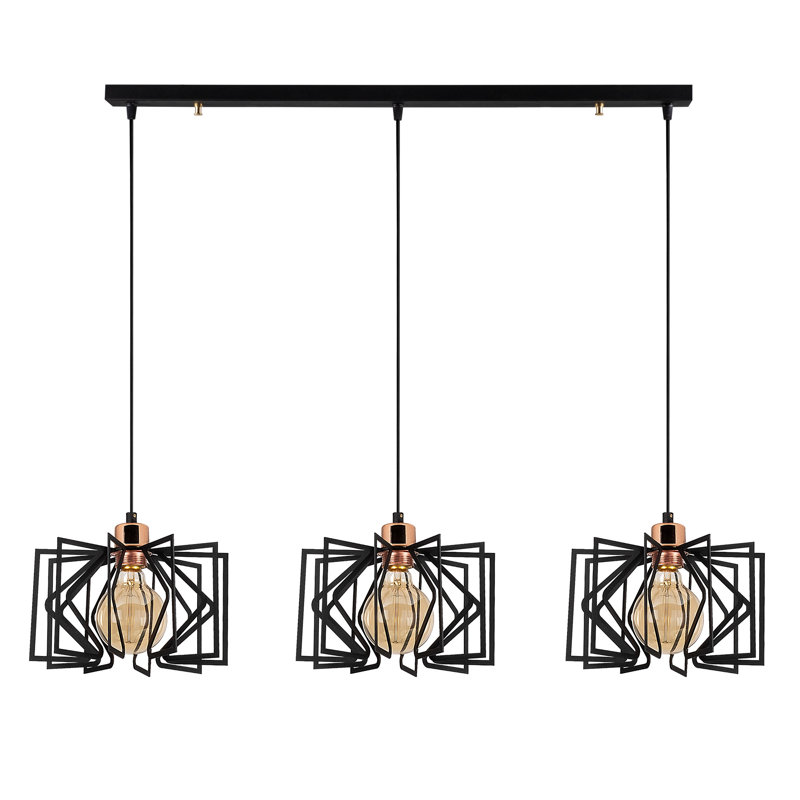 3 - Light Black Kitchen Island Pendant