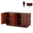 63''Large Fluted Sideboard Buffet Cabinet, Modern Buffet Table Coffee Bar Wine Bar Storage Cabinet-1801355377