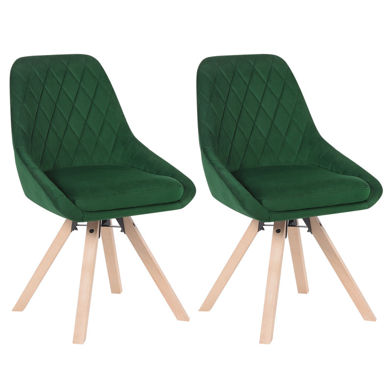 Almenia Upholstered Dining Chair, Dark Green