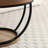 31" Round Industrial Coffee Table, 2-Tier Storage, Modern Wood & Black Metal Accent Center Table For Living Room, Home Office | Gift Idea-888217570