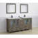 72" Double Bathroom Vanity with Top with Mirror