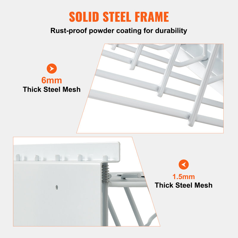 Heavy Duty Adjustable Steel Wall Mount Hanging Shelf