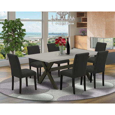 Ensemble de table de salle à manger 7 pièces 7 pièces Modernes