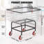 Metal Laundry Cart with Wheels