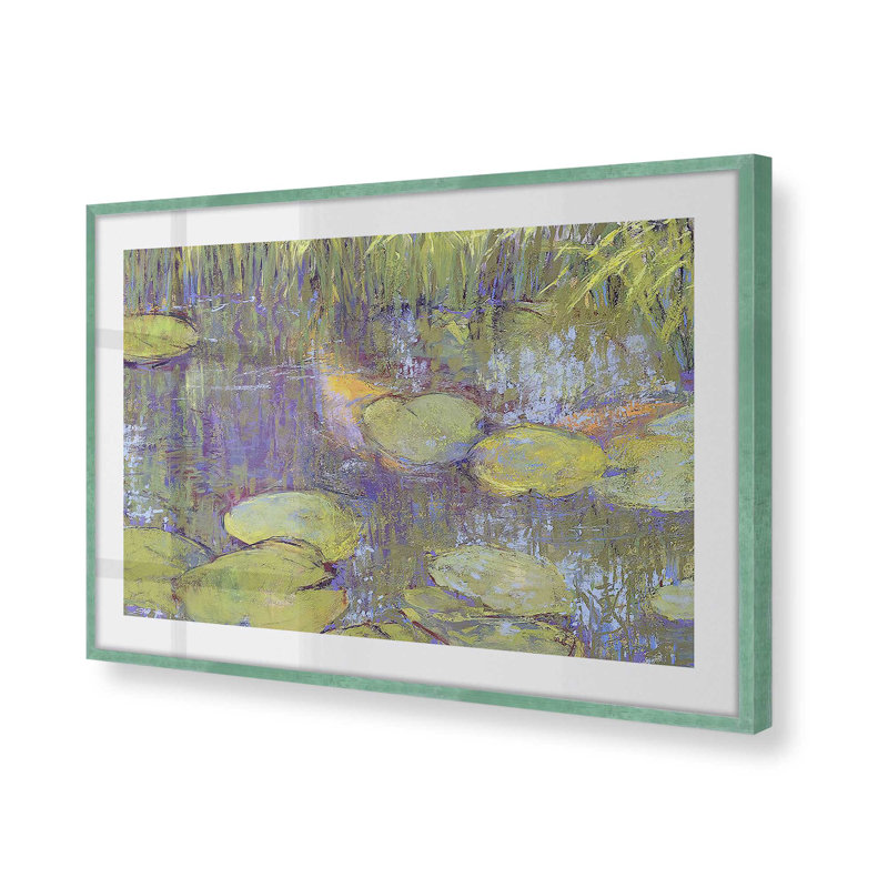 «Game of Shadows» encadré sur papier par Carol Strock Wasson, Citronnelle, H 12 po x l 15 po x P 1,375 po