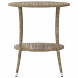  Reclining Garden Chair Set Of 2 Beige PE Rattan Standard