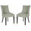 Chaise d'appoint rembourrée Aleshia en bleu clair-1169484973
