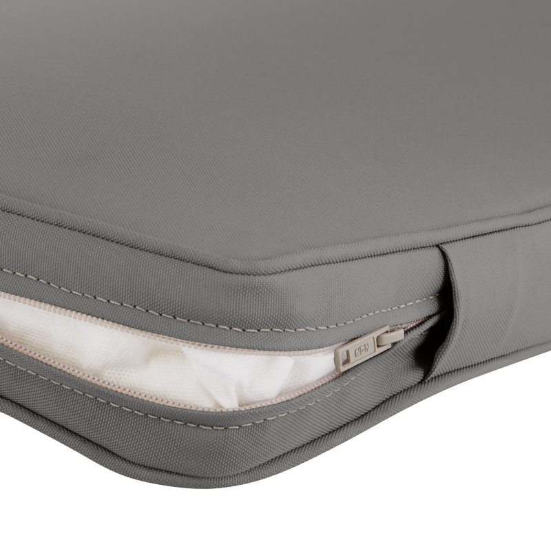 Pina Water Resistant Outdoor 2 " Lounge Chair Cushion Cover, 2" H x 21" W x 23" D, Light Charcoal