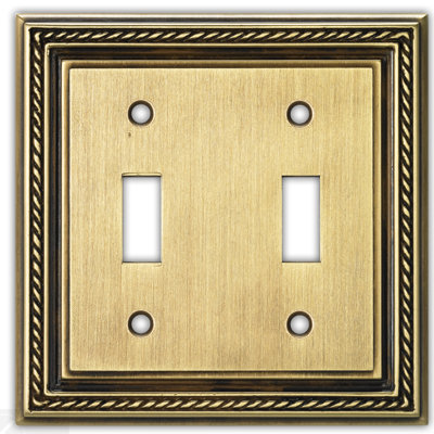 Nautica 2-Gang Toggle Light Switch Wall Plate