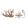 Wehrle 6-Light Bronze Polyresin Antler Horn Chandelier