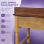 Bureau d'écriture en bois UNASTA avec 2 tiroirs à fermeture en douceur et pieds de canette tournés
