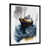 Impression noire sur toile encadrée sélectionné