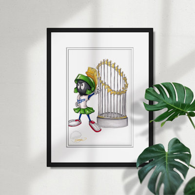 Los Angeles Dodgers, Marvin The Martian 2024 World Series MLB, reproduction d'affiche par S. Preston Looney Tunes