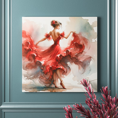 " Flamenco Passion Dancer In Motion "
