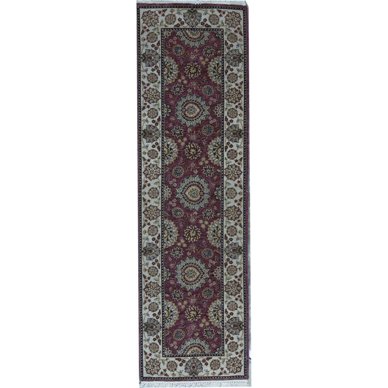 Tapis rouge noué à la main de haute qualité
