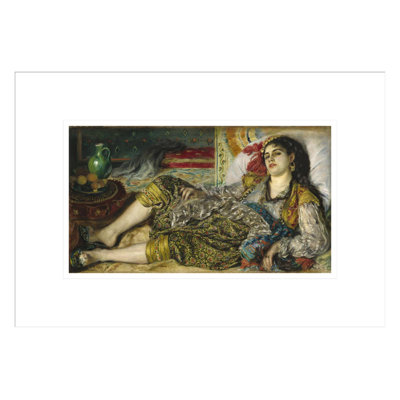 «Odalisque» par Pierre-Auguste Renoir, impression giclée encadrée