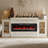 60"W Recessed & Wall Mounted Electric Fireplace with Dual Heat Vents