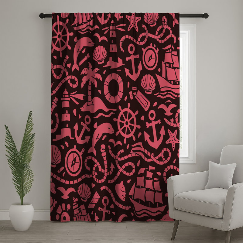 Rideaux de fenêtre Nautage Elements, 50" x 80" - 1 Panel, Blocage