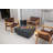 Elementi Home Colorado 18" Square Concrete Side Table for Indoor and Outdoor Use-88958106