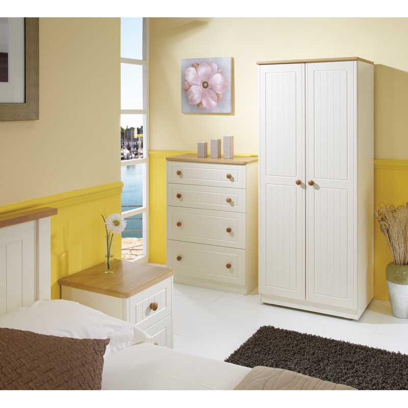 Fully Assembled Saxena Desk, oak/cream