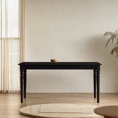 French retro solid wood dining table