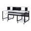Bureau de musique rectangulaire 71,6 po avec plateau pour clavier Mehraan-1925300629