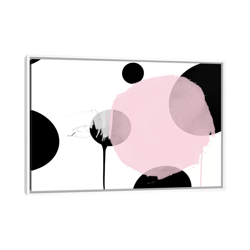 London Dot by Leigh Viner - Painting on Canvas, White Framed Canvas, 66.04 cm H x 45.72 cm W
