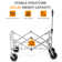 29.3'' W Garden Cart Portable Collapsible Utility Wagon