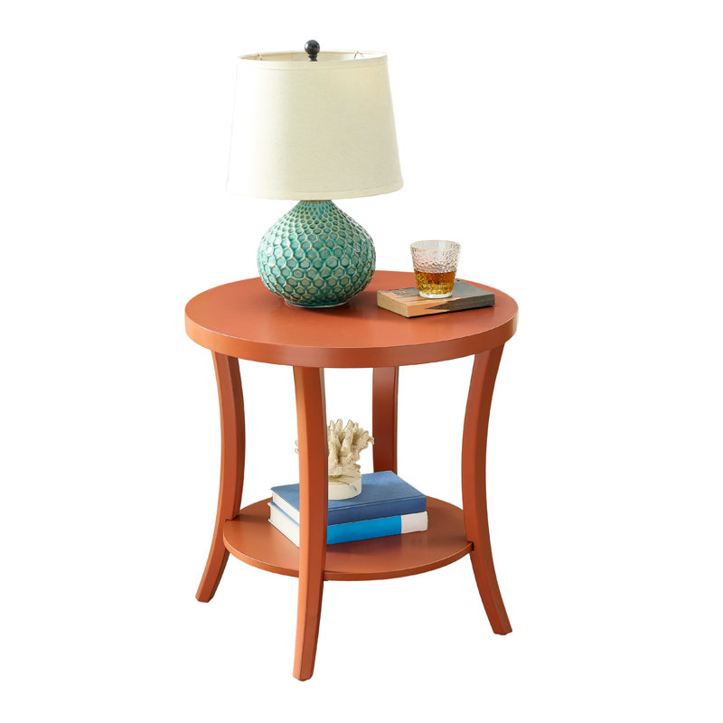 Large table de bout carrée avec plateau en verre, table basse en verre trempé en acier inoxydable, Orange