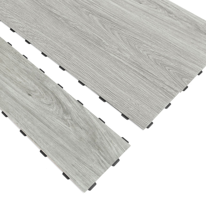 6" x 36" x 5mm Luxury Click-Lock Vinyl Plank, Interlocking Floor Tiles, Venice Ash