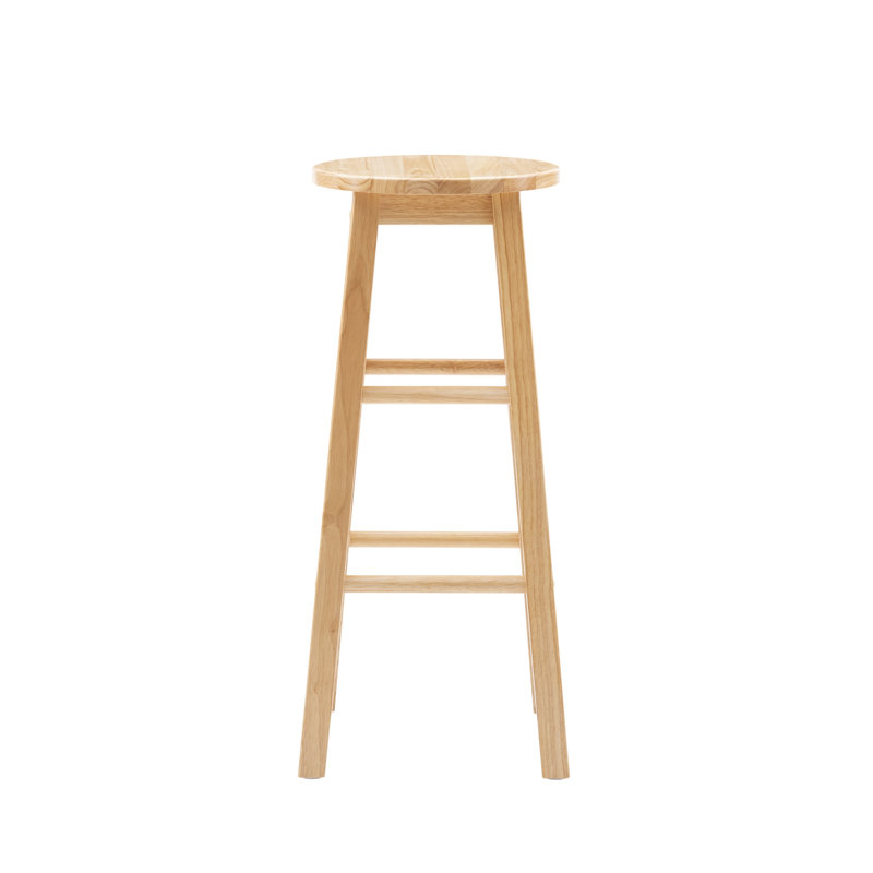 Tabouret de bar / comptoir en bois massif Bernistine, Tabouret de bar (siège d'une hauteur de 29 po), Naturel
