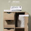 Armoire de rangement autoportante avec 4 tiroirs et porte