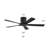52 In. 5 Solid Wood Blades Indoor Flush Mount Ceiling Fan Without Light-718965581